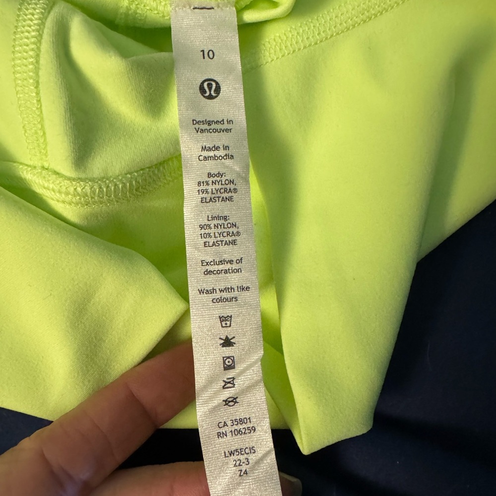 lululemon athletica Neon Yellow Leggings - Picture 3 of 4